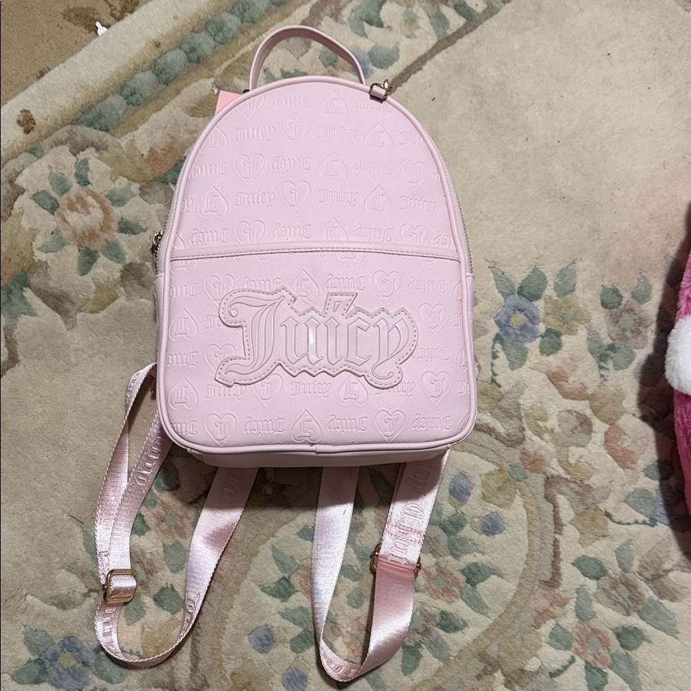 Juicy Couture Light Pink Embossed Backpack